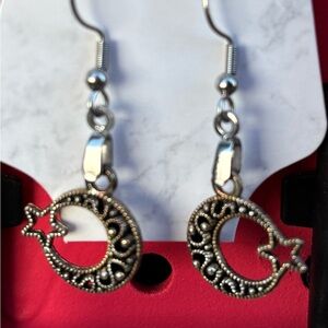 Moon & star earrings
